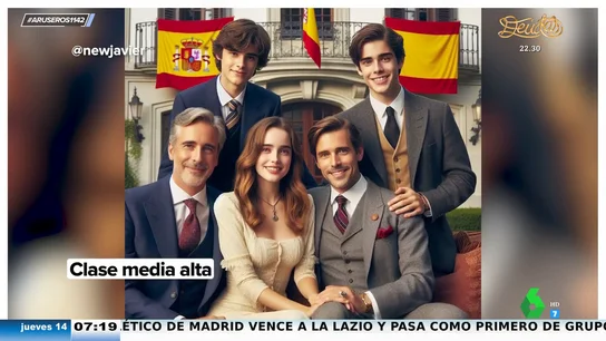 De la clase baja con muchos hijos a clase alta vestida de torero: así dibuja la inteligencia artificial a las típicas familias españolas De la clase baja con muchos hijos a clase alta vestida de torero: así dibuja la inteligencia artificial a las típicas familias españolas