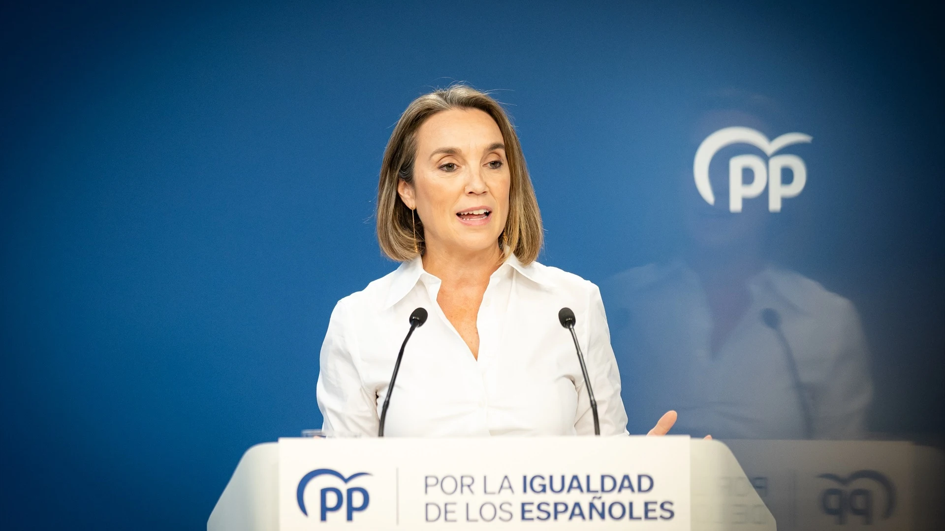 Imagen de archivo de la secretaria general del Partido Popular, Cuca Gamarra.