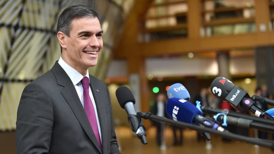 Pedro Sánchez en Bruselas este jueves. Pedro Sánchez en Bruselas este jueves.
