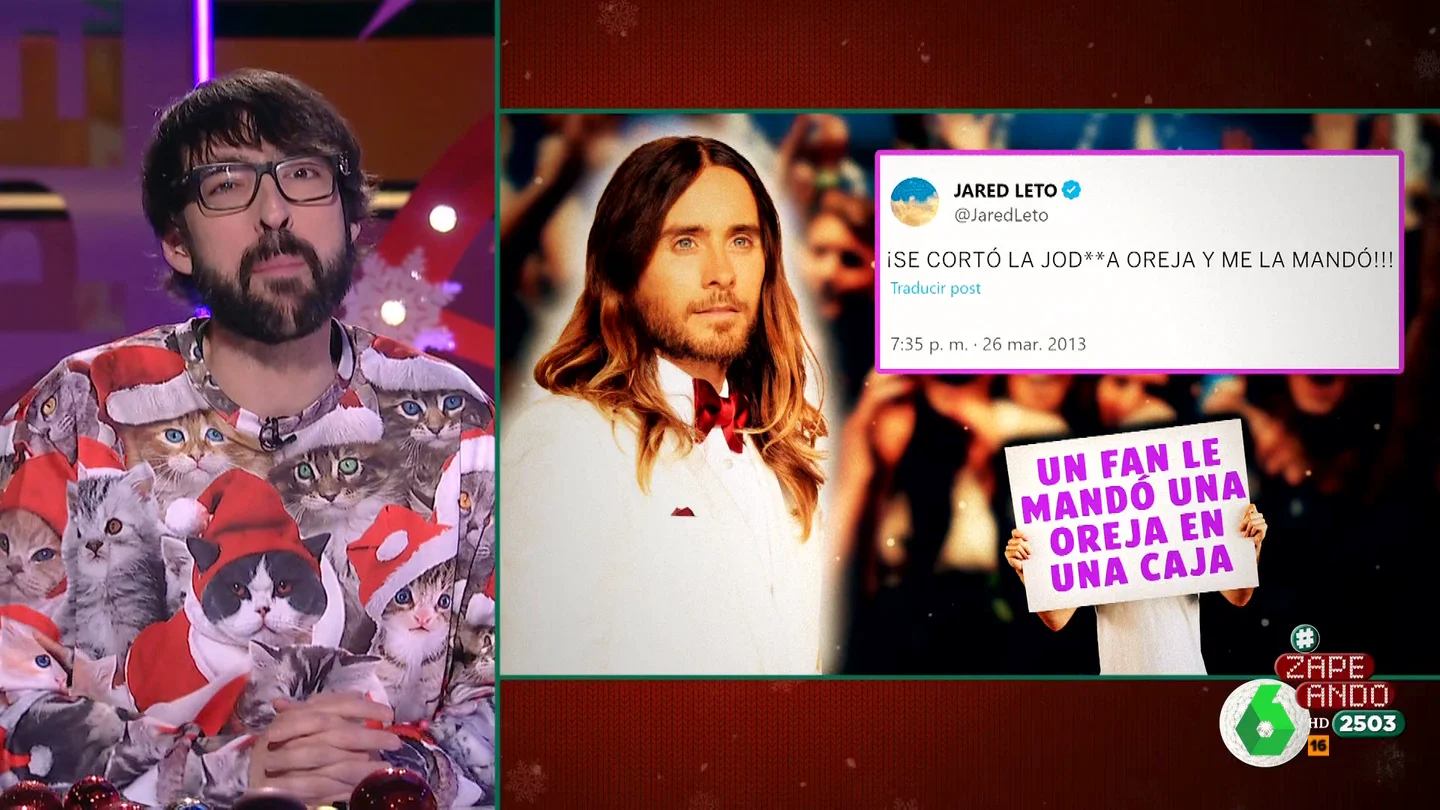 Jared Leto recibió una oreja humana de un fan con este extraño mensaje: "¿Estás escuchando?" Jared Leto recibió una oreja humana de un fan con este extraño mensaje: "¿Estás escuchando?"