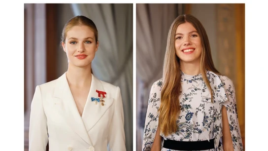 Nuevos retratos oficiales de la Princesa de Asturias y la Infanta Sofía Nuevos retratos oficiales de la Princesa de Asturias y la Infanta Sofía