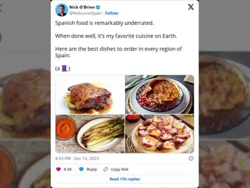 Un americano que vive en Madrid triunfa al contar todos los platos típicos de cada región de España Un americano que vive en Madrid triunfa al contar todos los platos típicos de cada región de España