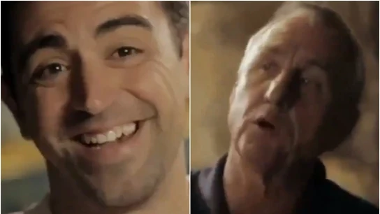 Xavi Hernández y Johan Cruyff Xavi Hernández y Johan Cruyff
