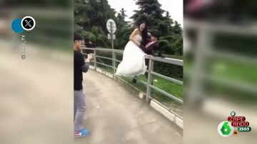 Vídeo viral de una novia en sus partes íntimas durante la sesión de fotos de su boda 