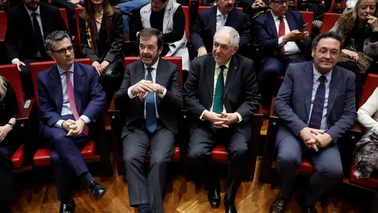 Bolaños, Conde-Pumpido, Vicente Guilarte y el fiscal general del Estado, Álvaro García Ortiz Bolaños, Conde-Pumpido, Vicente Guilarte y el fiscal general del Estado, Álvaro García Ortiz