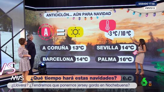 Este es el tiempo que har&aacute; en Nochebuena y Navidad: cielos despejados y temperaturas modera