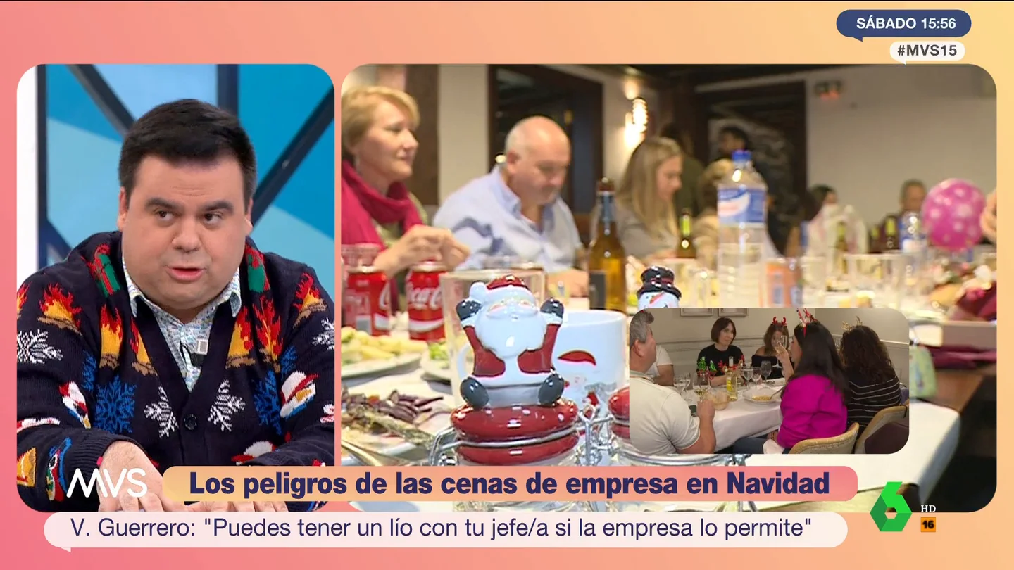 Alberto Guzmán, sobre las cenas de empresa en las que la gente se "descoca": "¡Esas son las buenas!" Alberto Guzmán, sobre las cenas de empresa en las que la gente se "descoca": "¡Esas son las buenas!"