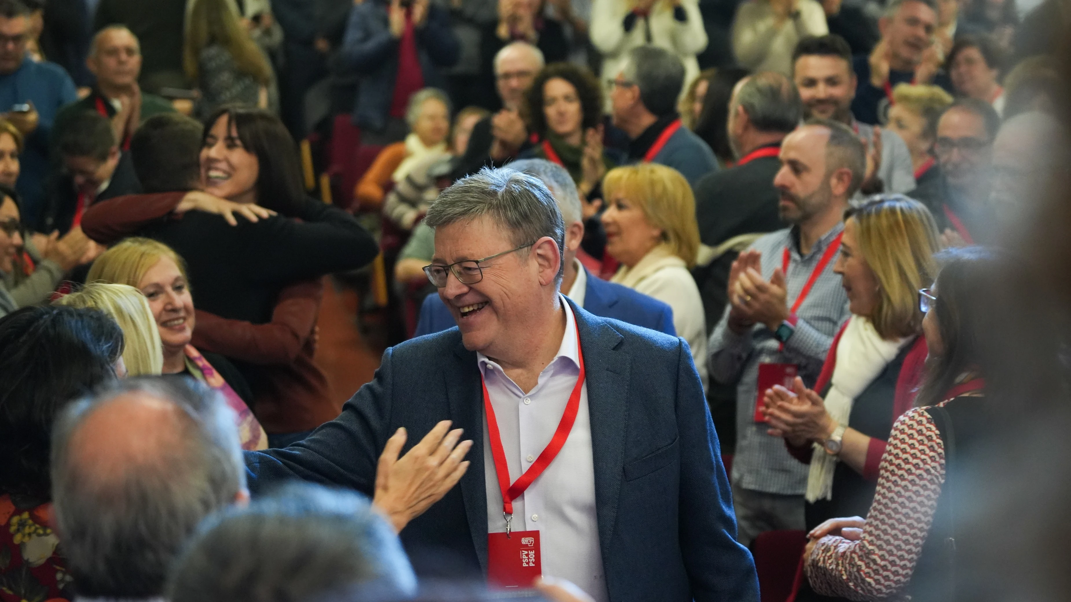 El secretario general del PSPV, Ximo Puig, en el comité nacional del PSPV