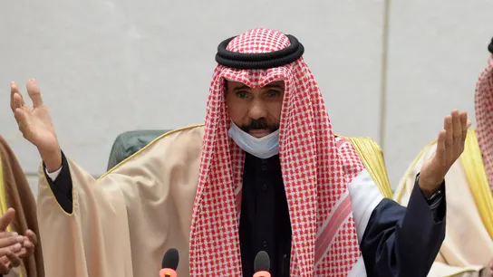 El emir de Kuwait, Nauaf al Ahmed al Sabá, en una imagen de archivo El emir de Kuwait, Nauaf al Ahmed al Sabá, en una imagen de archivo