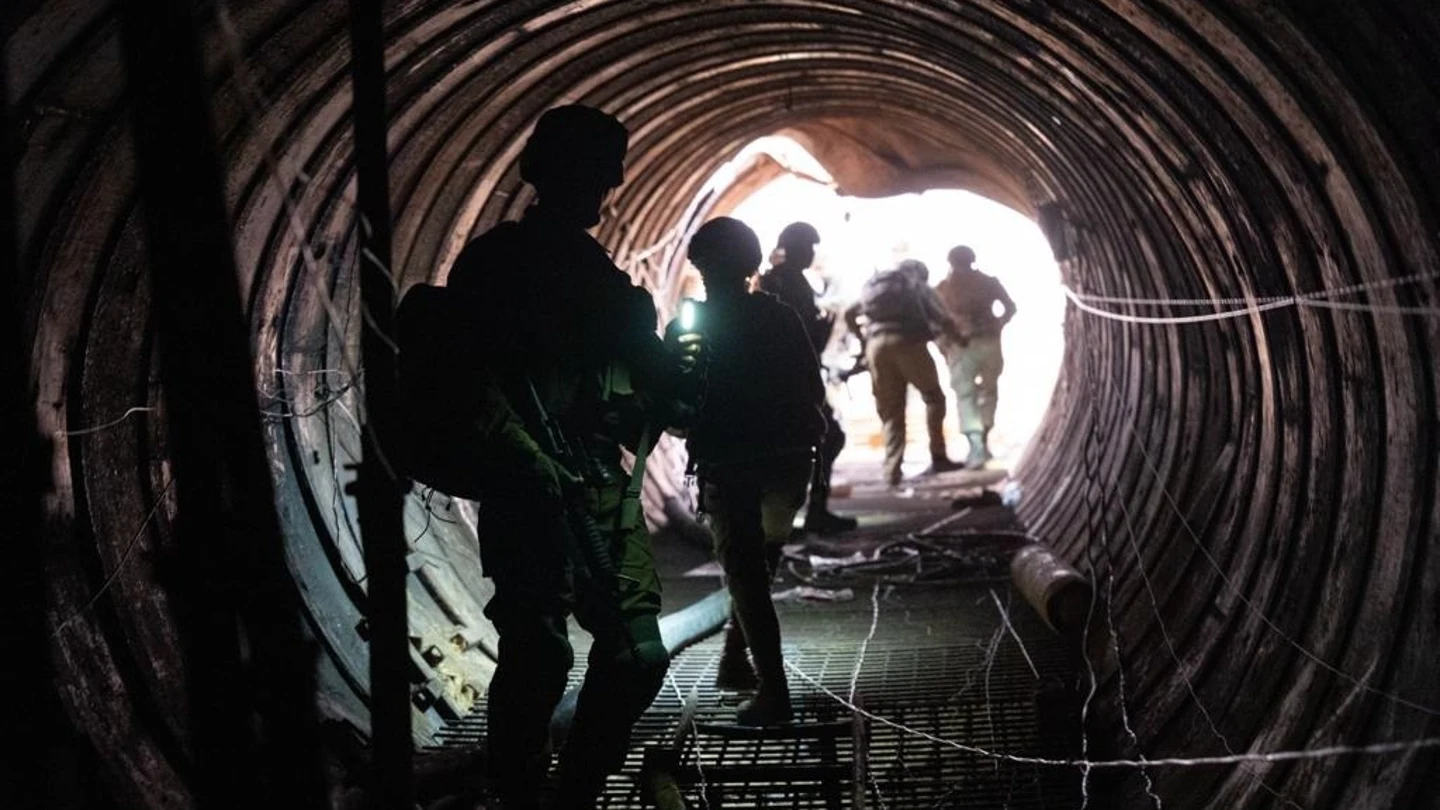 Túnel de Hamás en la Franja de Gaza descubierto por las fuerzas israelíes. Túnel de Hamás en la Franja de Gaza descubierto por las fuerzas israelíes.
