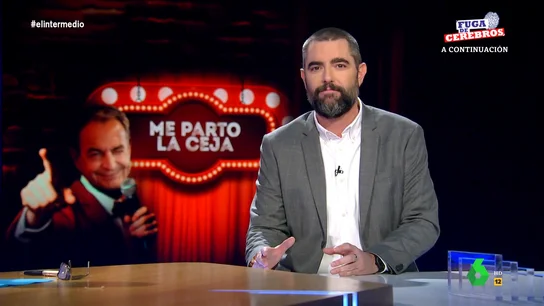 Dani Mateo se lamenta tras escuchar las 'bromas' de Zapatero sobre Sánchez: "Nos va a hacer la competencia" Dani Mateo se lamenta tras escuchar las 'bromas' de Zapatero sobre Sánchez: "Nos va a hacer la competencia"
