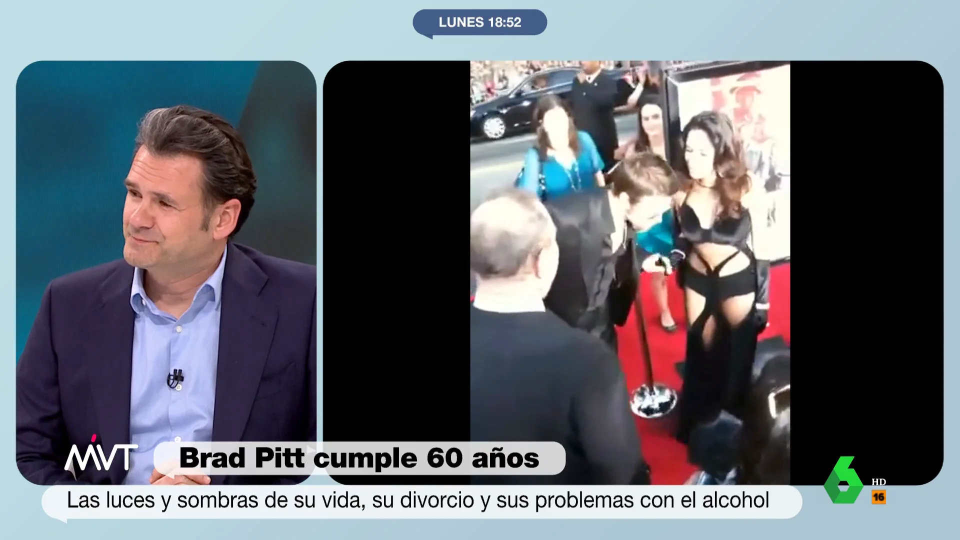 Iñaki López, sobre Brad Pitt: "Que haya dejado a Jennifer Aniston no se lo perdono"