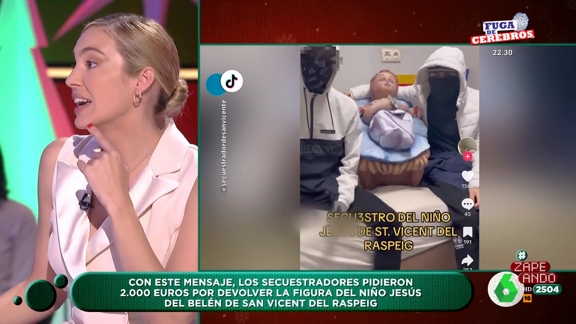 La indignación de Isabel Forner con los secuestradores del niño Jesús: "¿Pero tú quién te crees que eres, medio moco?"