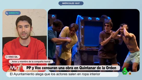 Kino Gil, actor de la obra censurada por PP y Vox Kino Gil, actor de la obra censurada por PP y Vox