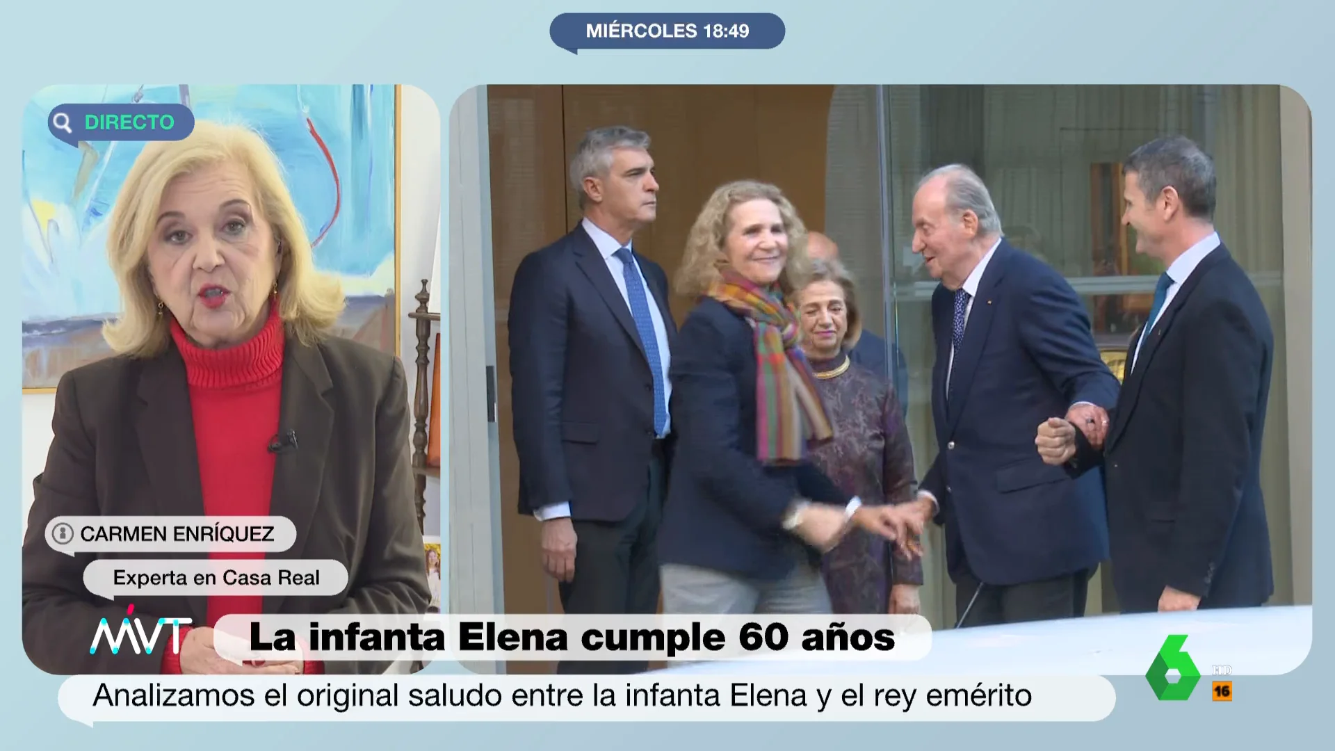 Carmen Enríquez analiza los detalles del reencuentro entre el rey Felipe VI y Juan Carlos I: "Las relaciones son tirantes"