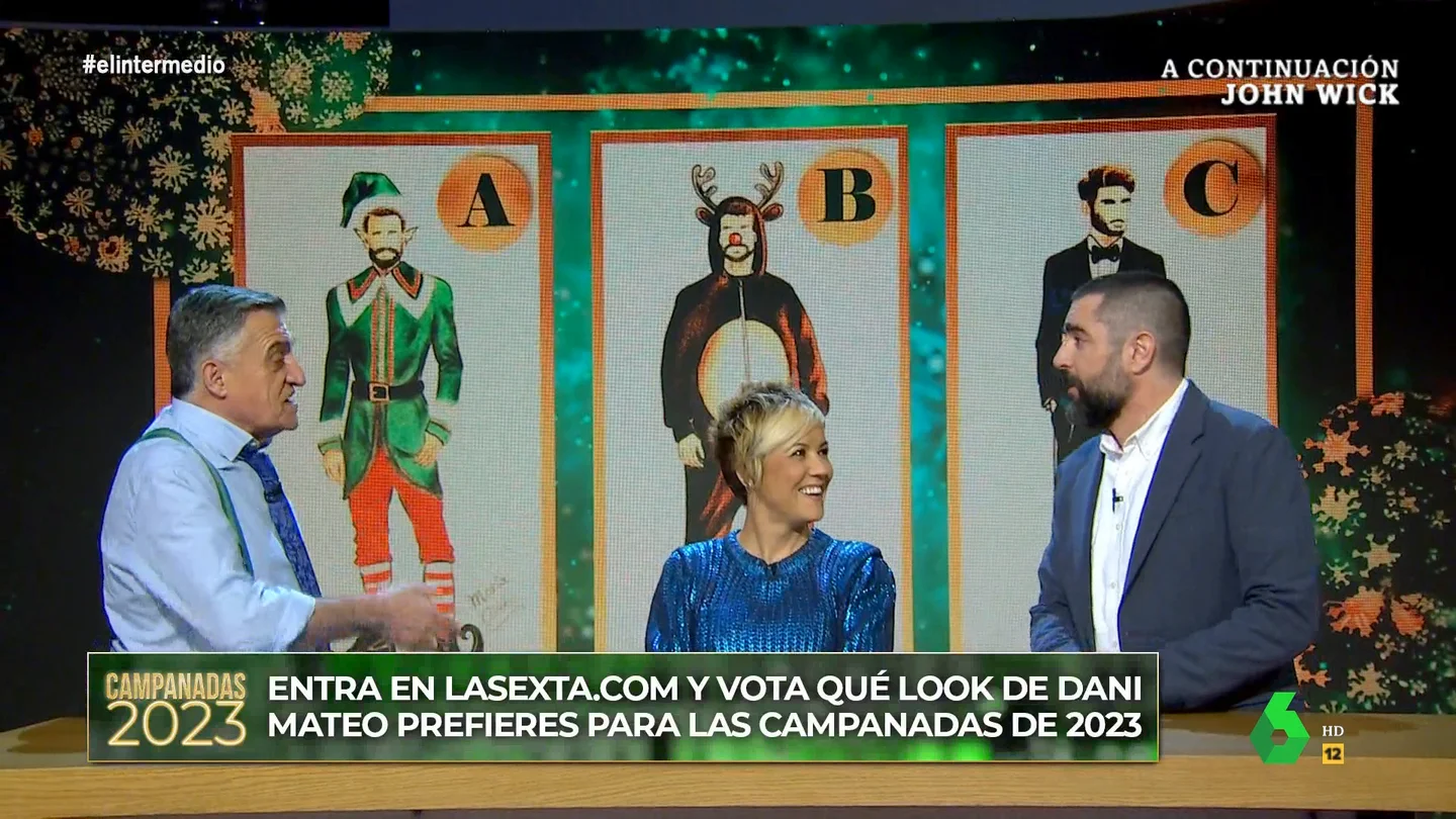 Cristina Pardo desvela su favorito para el look de Dani Mateo en las Campanadas Cristina Pardo, que presentará por tercer año consecutivo las Campanadas con Dani Mateo, asegura en El Intermedio que este año irá "con mi abogada" porque el año pasado "Dani tiró tres pilas gigantes por el balcón y creo que dejamos tres muertos".