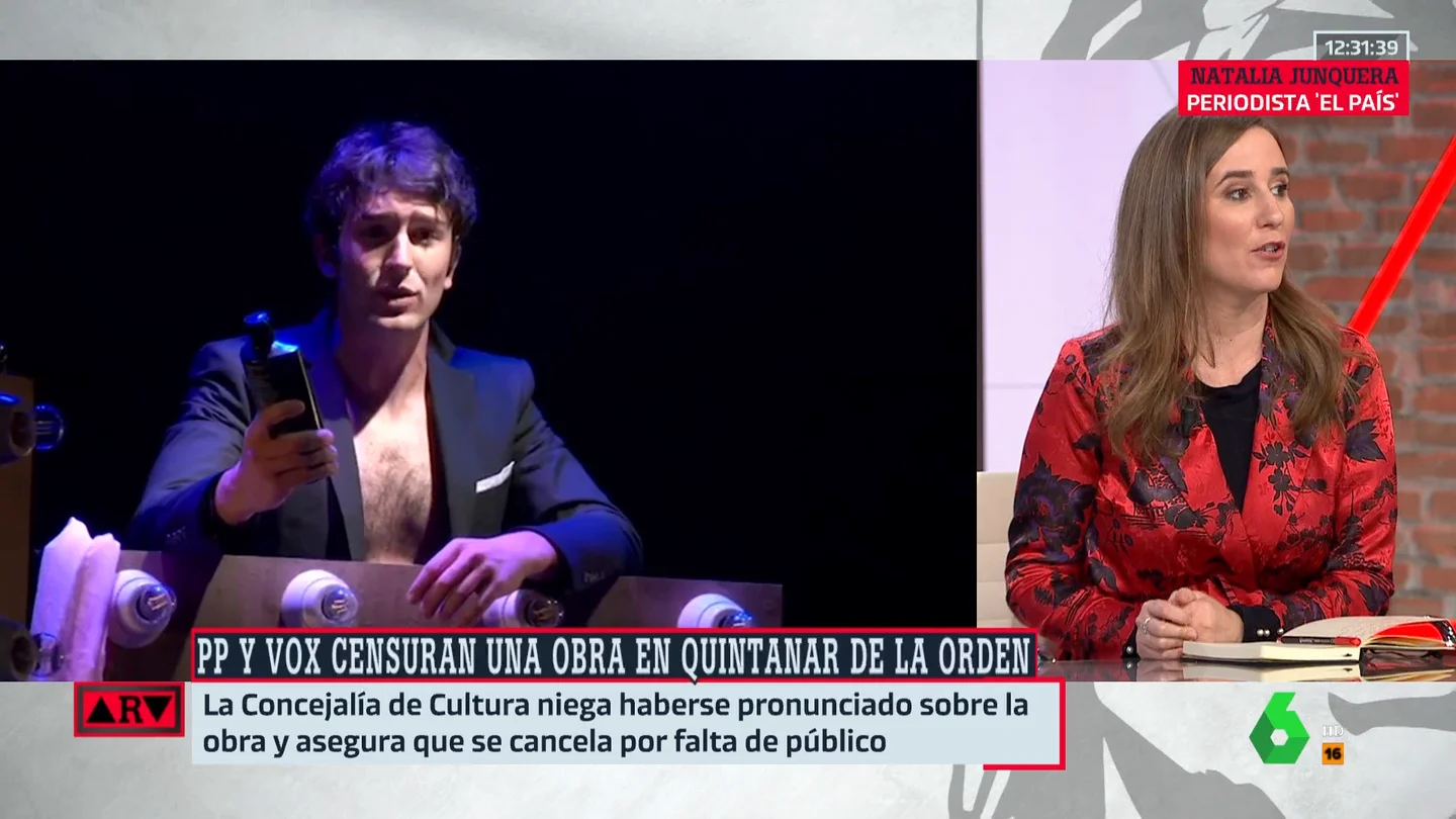 Natalia Junquera, tras la cancelación de una obra en Quintanar de la Orden: "Esto tiene un nombre: censura" Natalia Junquera, tras la cancelación de una obra en Quintanar de la Orden: "Esto tiene un nombre: censura"
