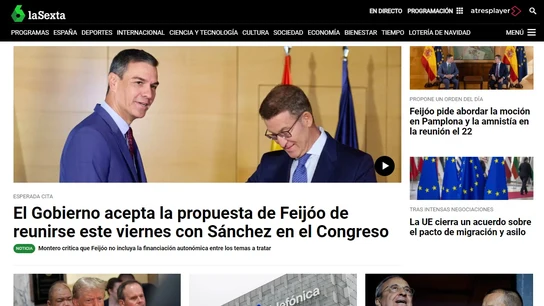 laSexta.com sigue imbatible como la televisión líder en digital con 8,7 millones de usuarios laSexta.com sigue imbatible como la televisión líder en digital con 8,7 millones de usuarios