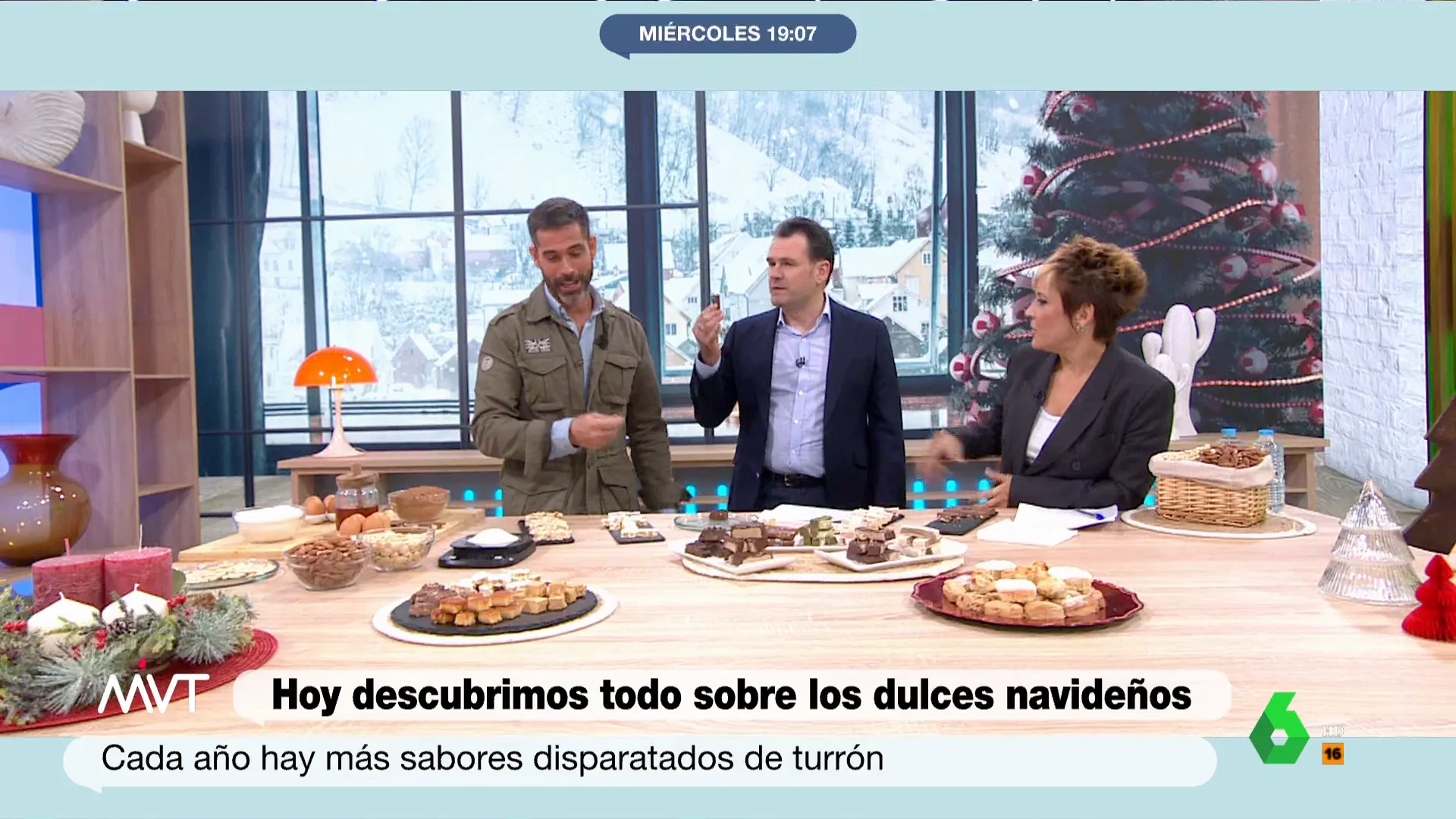 Pablo Ojeda dedica hoy su sección a los dulces navideños, especialmente al turrón, que cada vez tiene sabores más disparatados. Iñaki López los prueba todos y en este vídeo de Más Vale Tarde da su veredicto.