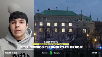 Estudiantes españoles en Praga explican cómo ha sido el tiroteo: "Sabemos de gente española que estaba dentro"