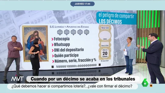Beatriz de Vicente desvela el detalle que no pueden olvidar los jugadores que comparten décimos de la Lotería de Navidad Beatriz de Vicente desvela el detalle que no pueden olvidar los jugadores que comparten décimos de la Lotería de Navidad