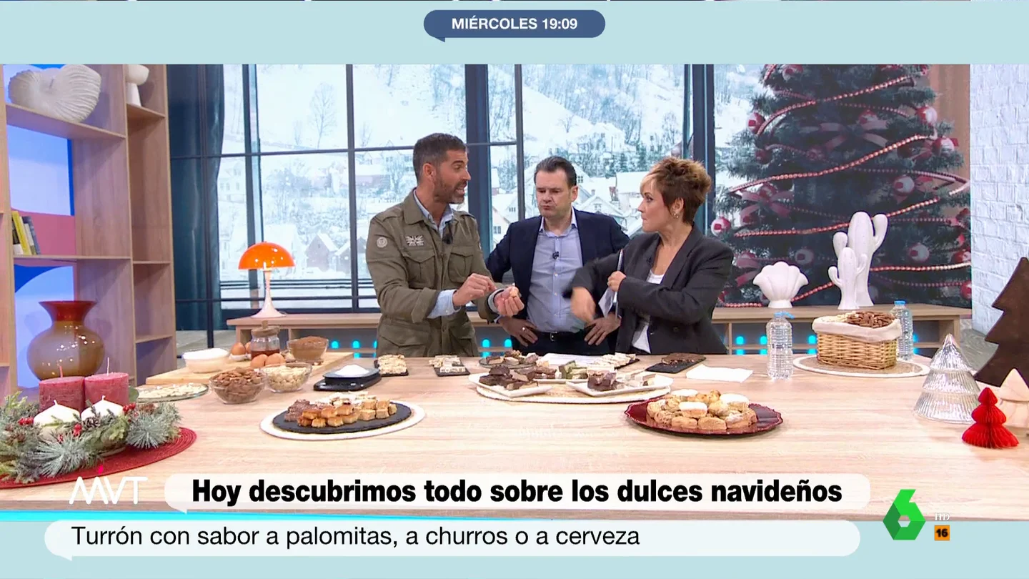 MVT El nutricionista Pablo Ojeda explica cómo saber si un turrón blando es bueno usando la "friabilidad" MVT El nutricionista Pablo Ojeda explica cómo saber si un turrón blando es bueno usando la "friabilidad"