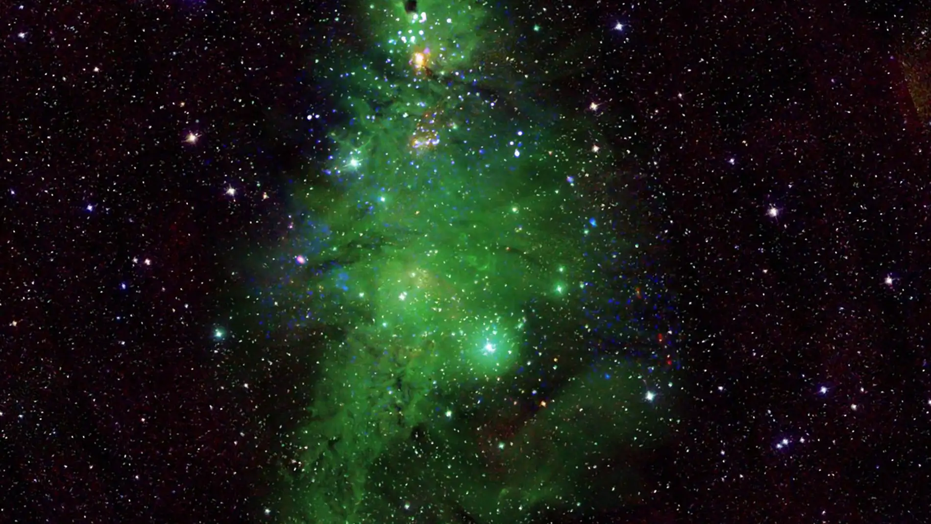 La NASA comparte una imagen de un árbol de Navidad cósmico 