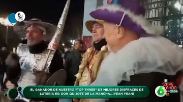 Del obispo "del Palmar" al Quijote 'rapero': Zapeando analiza los mejores disfraces de la Lotería de Navidad