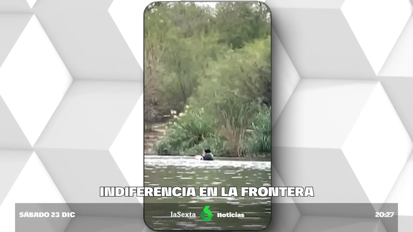 La guardia de EEUU impasible ante los gritos de desesperación de esta madre migrante La guardia de EEUU impasible ante los gritos de desesperación de esta madre migrante