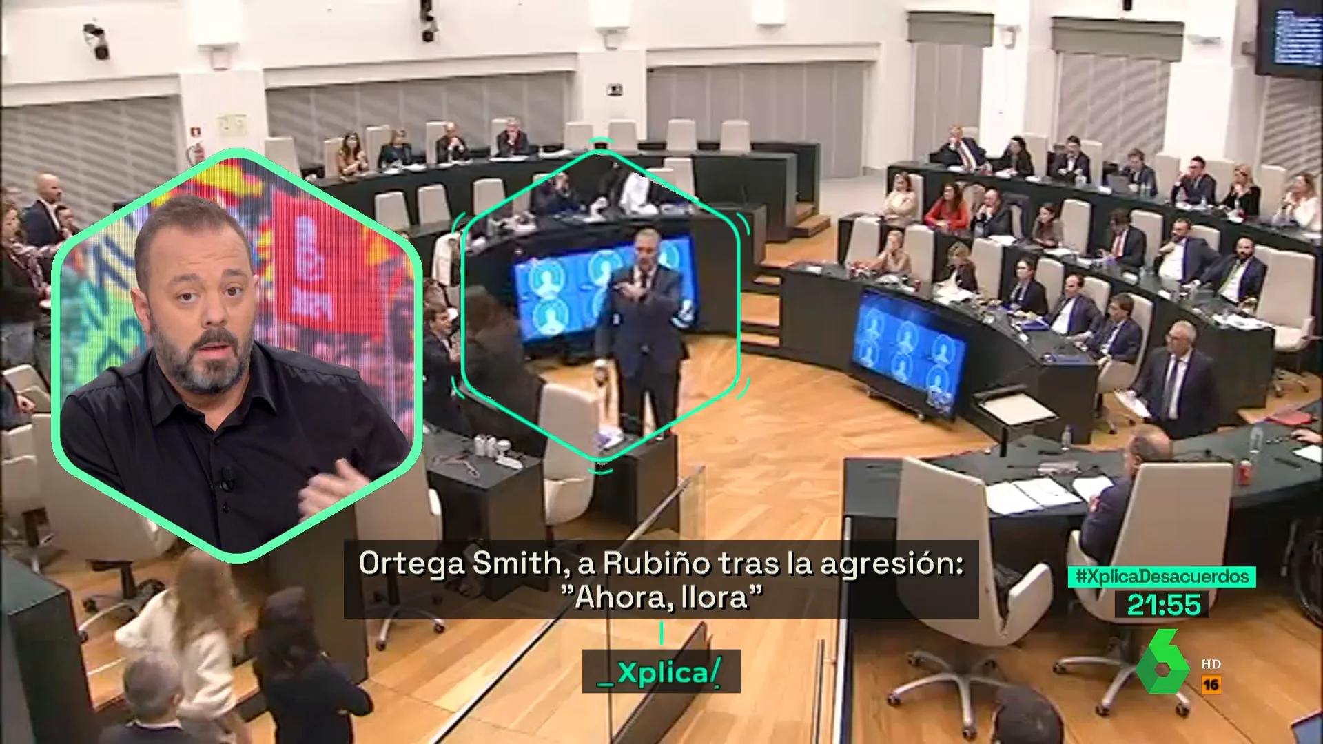 Maestre censura el comportamiento de Ortega Smith, propio de "un fascista y falangista": "Ha mamado en su familia la violencia política"