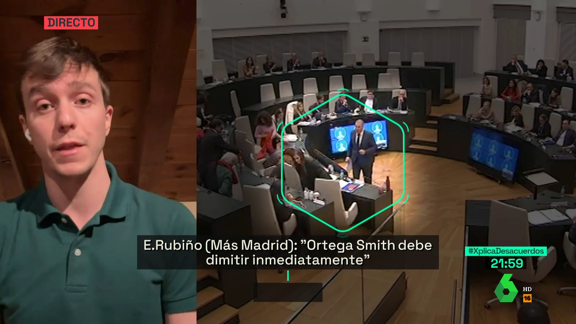 Rubiño critica la reacción de Vox a la agresión de Ortega Smith: "Ensalzan constantemente ese 'macho ibérico'..."