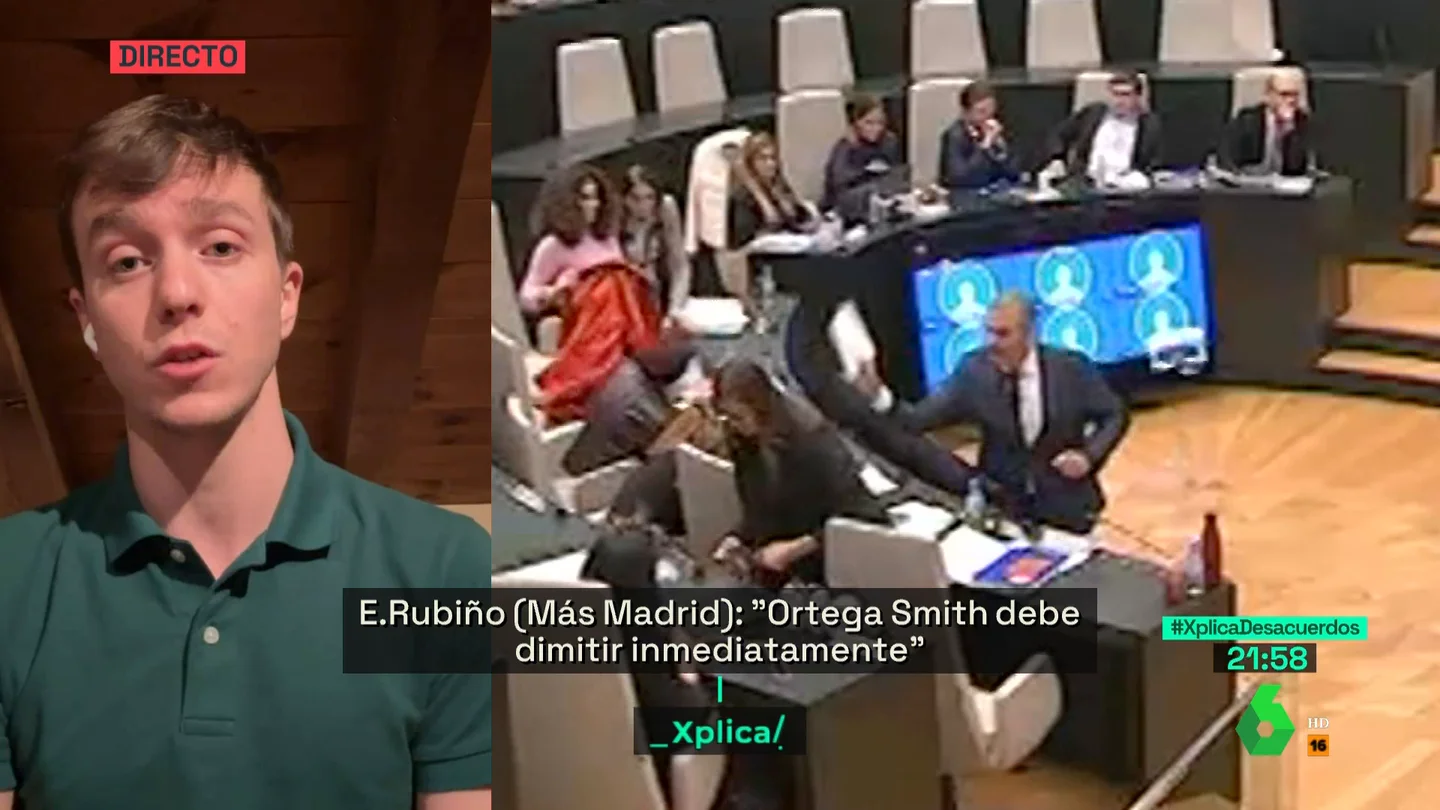 Rubiño explica qué le dijo a Ortega Smith antes de que el diputado de Vox le agrediese Rubiño explica qué le dijo a Ortega Smith antes de que el diputado de Vox le agrediese
