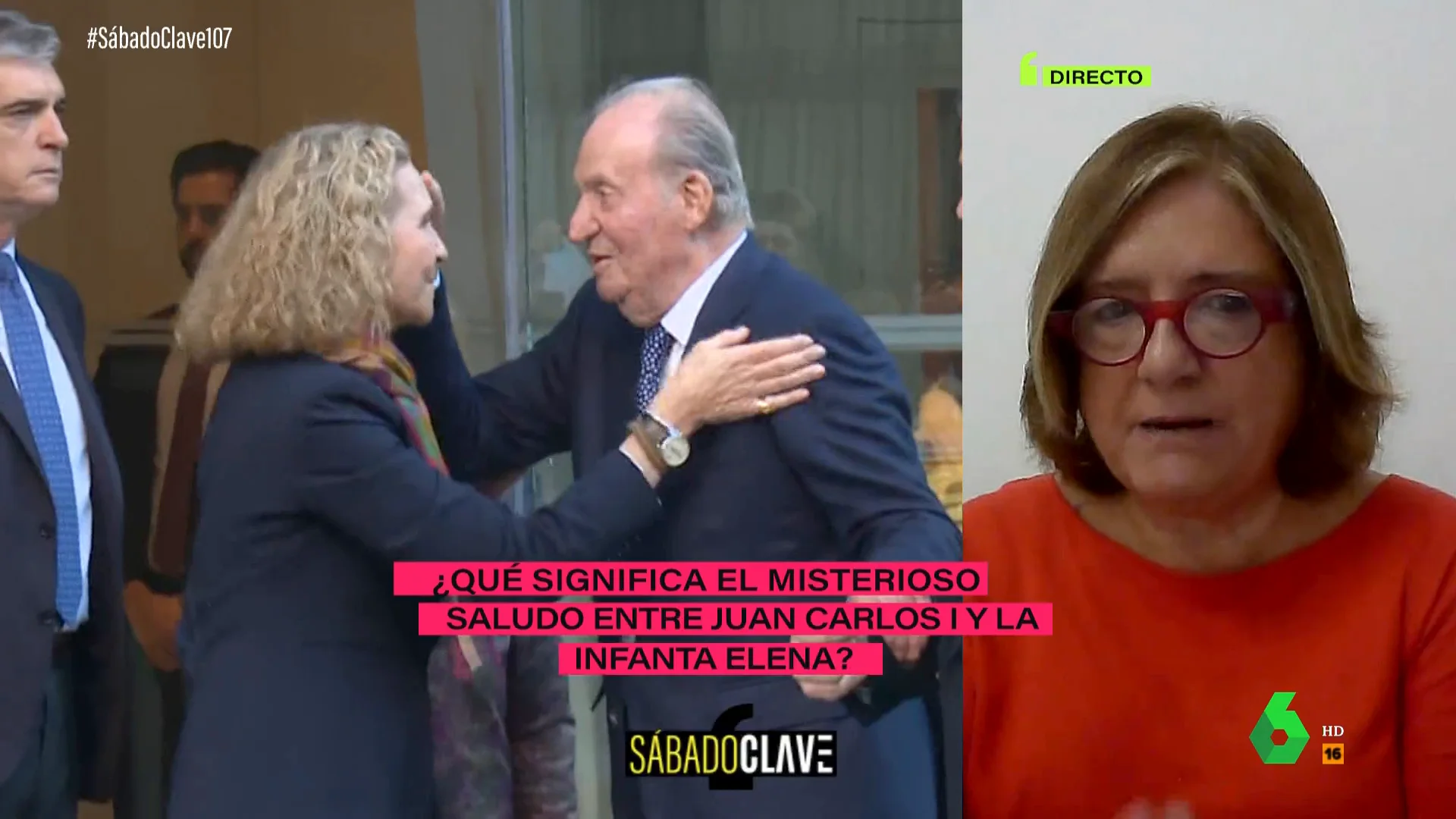 ¿Qué significa el saludo entre Juan Carlos I y la infanta Elena?