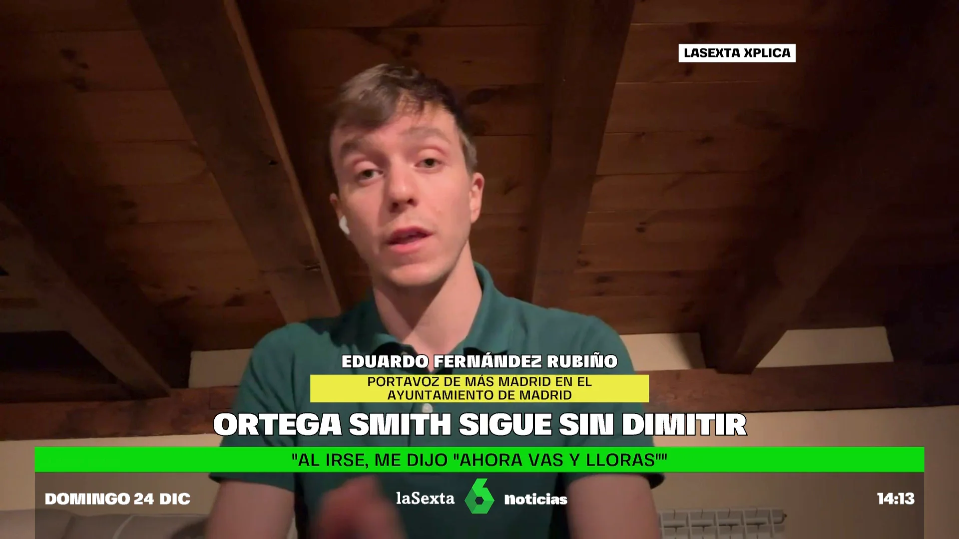 Rubiño critica las palabras de Ortega Smith tras la agresión