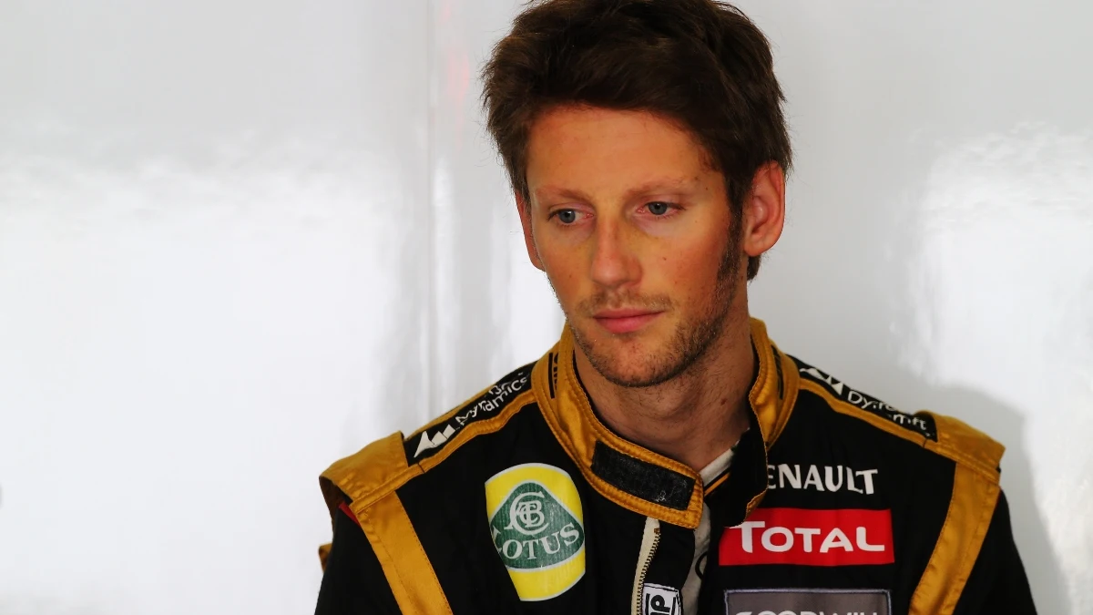 Romain Grosjean, en su etapa en Lotus