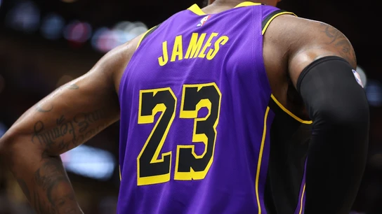 LeBron James, con los Lakers LeBron James, con los Lakers