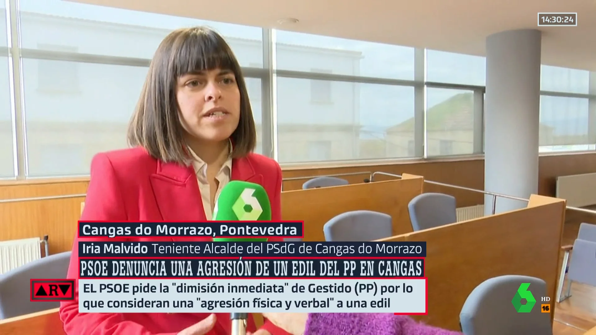 Habla la concejala del PSOE agredida por un edil del PP en Cangas: "Nos falta el respeto cada día diciendo que estamos 'muy nerviositas'"