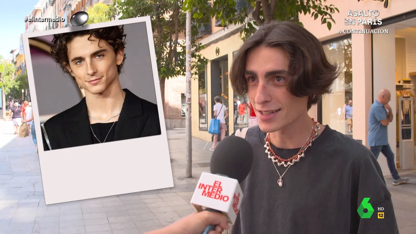 Un joven, sobre su parecido con Timothée Chalamet: "Me gustaría tener su cara y la cuenta del banco" Un joven, sobre su parecido con Timothée Chalamet: "Me gustaría tener su cara y la cuenta del banco"