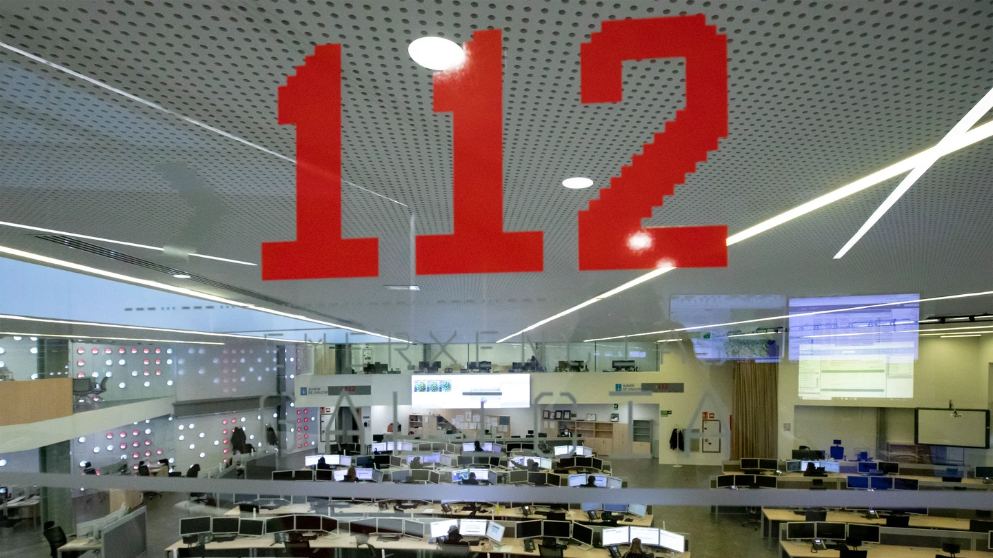 Sala de operaciones 112 Galicia. Sala de operaciones 112 Galicia.