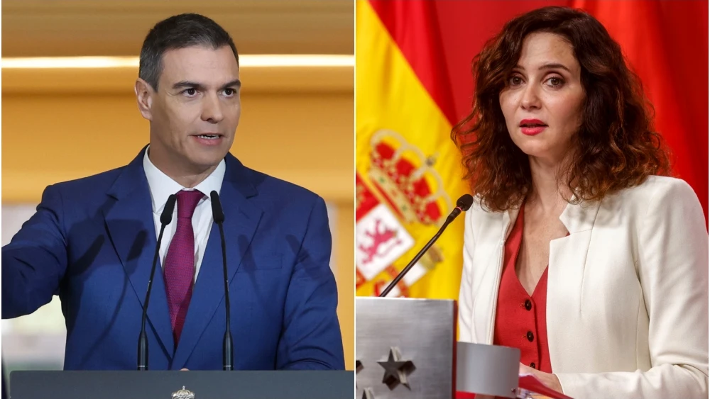 Pedro Sánchez e Isabel Díaz Ayuso