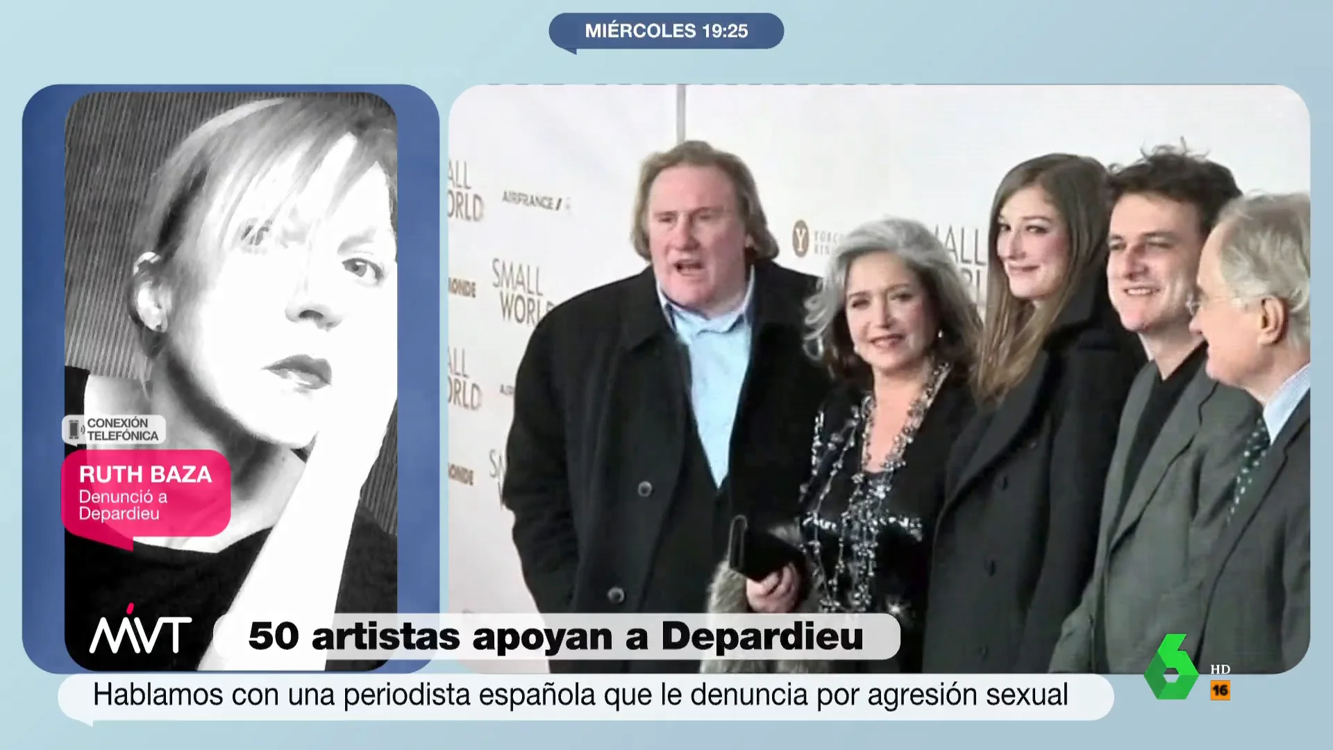 Habla Ruth Baza, la periodista que denunció a Gerard Depardieu: "Es repugnante lo que mi mente me recuerda a diario"