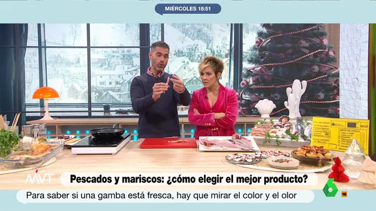 Pablo Ojeda explica cómo distinguir el pescado y marisco fresco del descongelado en el mercado Pablo Ojeda explica cómo distinguir el pescado y marisco fresco del descongelado en el mercado