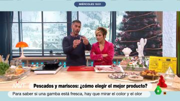 Pablo Ojeda explica cómo distinguir el pescado y marisco fresco del descongelado en el mercado