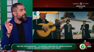 Dani Mateo analiza la nueva canción de Sergio Ramos con Los Yakis: "Si esto es 'La Voz', giro la silla"