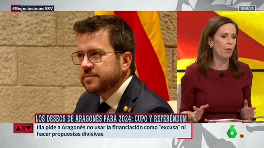 Caballero, sobre el discurso de Pere Aragonés: "Me deja perpleja lo que fagocita la amnistía frente a otros temas más fundamentales" Caballero, sobre el discurso de Pere Aragonés: "Me deja perpleja lo que fagocita la amnistía frente a otros temas más fundamentales"