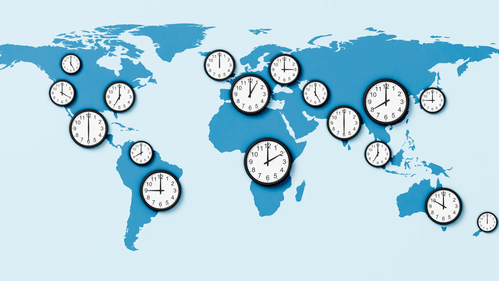 Mapa de husos horarios