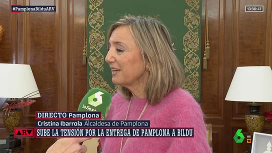 Cristina Ibarrola, alcaldesa de Pamplona (UPN), al PSOE: "Que digan la verdad, que es un pacto miserable e indigno" Cristina Ibarrola, alcaldesa de Pamplona (UPN), al PSOE: "Que digan la verdad, que es un pacto miserable e indigno"