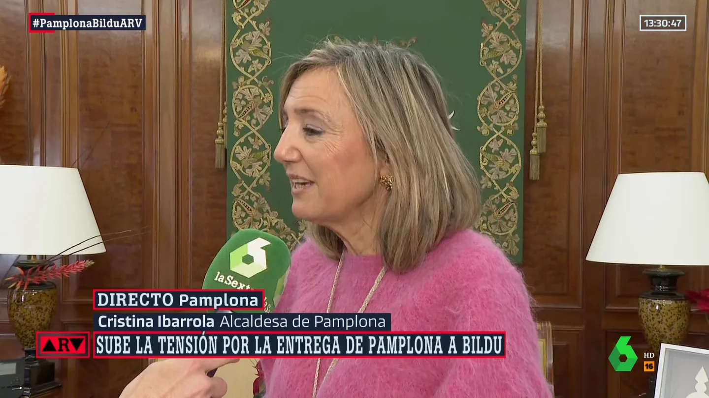 Cristina Ibarrola, alcaldesa de Pamplona (UPN), al PSOE: "Que digan la verdad, que es un pacto miserable e indigno" Cristina Ibarrola, alcaldesa de Pamplona (UPN), al PSOE: "Que digan la verdad, que es un pacto miserable e indigno"