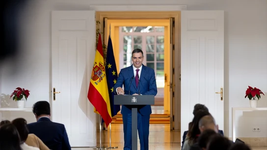 El presidente del Gobierno, Pedro Sánchez, comparece para hacer un balance anual y explicar las medidas anticrisis El presidente del Gobierno, Pedro Sánchez, comparece para hacer un balance anual y explicar las medidas anticrisis