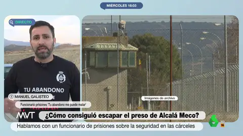Un funcionario de prisiones niega que 'El Pastilla' recibiera ayuda para fugarse: "Quien trapichea tiene su muerte sentenciada"
